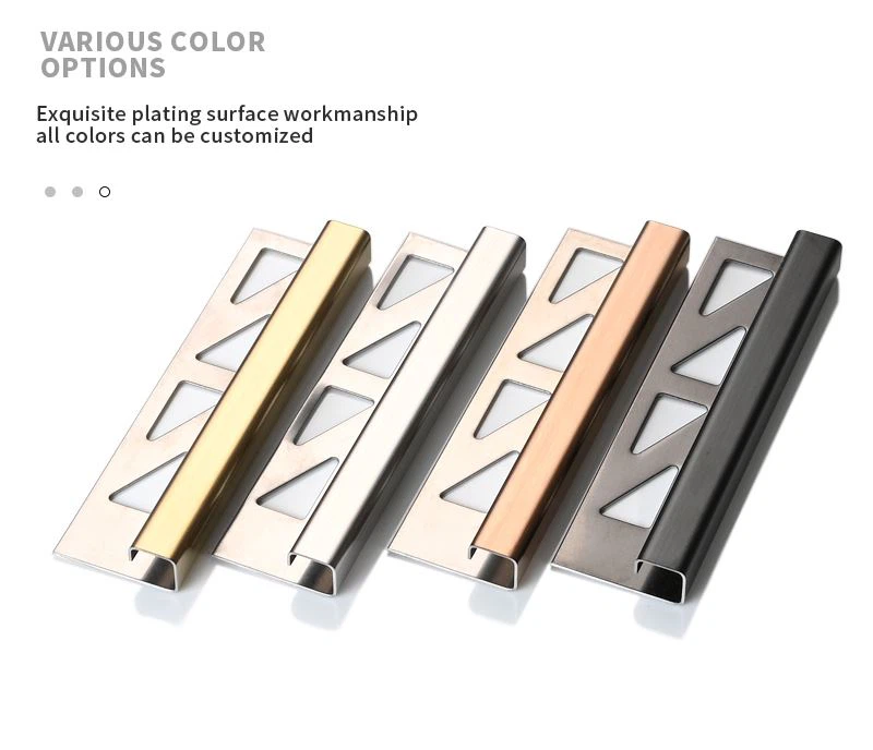 04 external stainless steel tile trim color