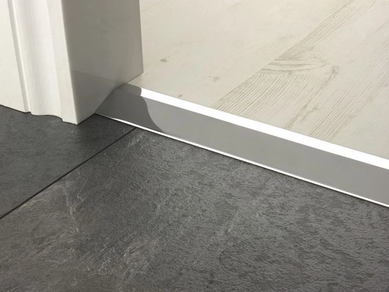 9. aluminum tile to wood transition