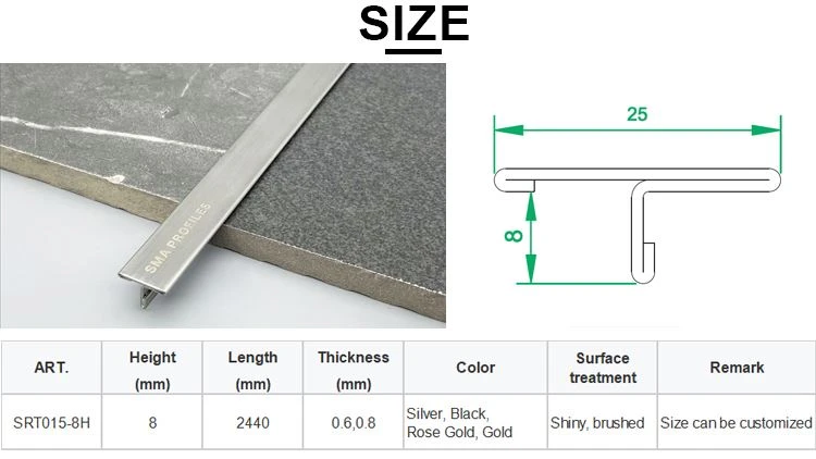 floor transition strips stainless steel