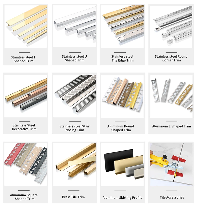 TILE TRIM PRDUCTS (6) TILE TRIM PRDUCTS (6)