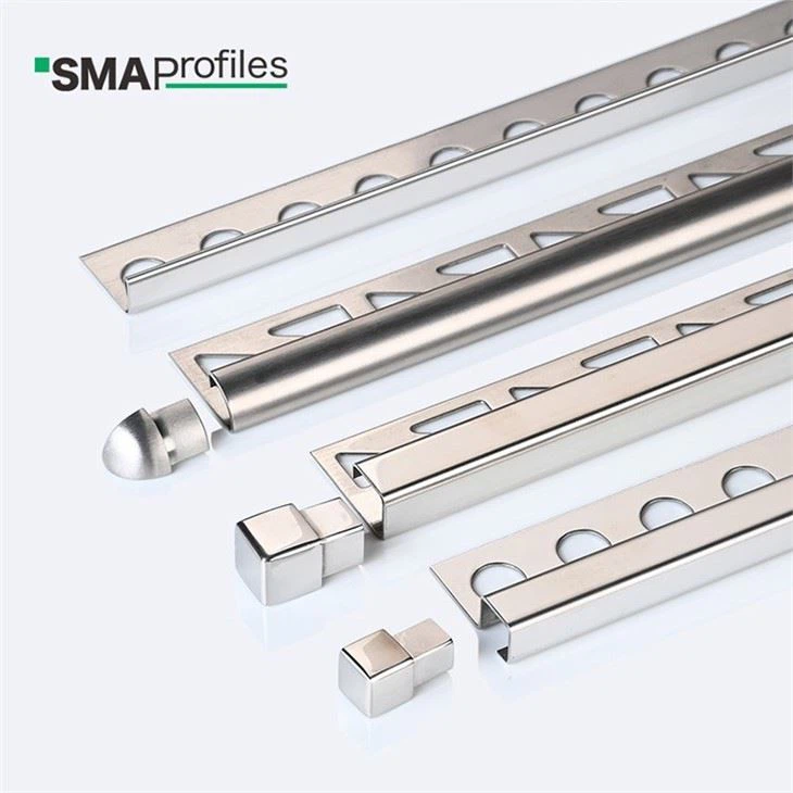 10mm brushed steel tile trim (3)
